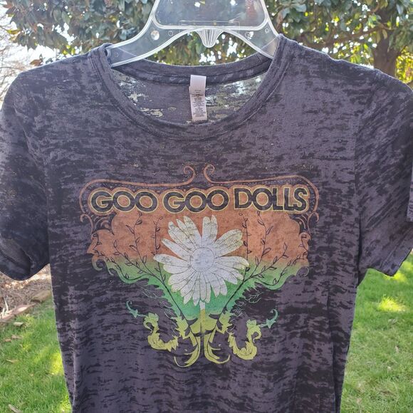 Goo Goo Dolls T Shirt Womens XL Gray Next Level Apparel Burnout Tee Rock Band - Picture 4 of 9